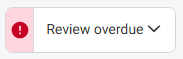 Overdue status
