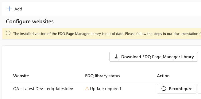 Library update required